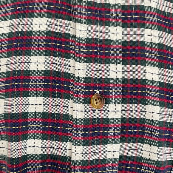 Alexander Julian Colours Plaid Shirt XL Button Down Vintage Cotton Classic - Picture 5 of 8